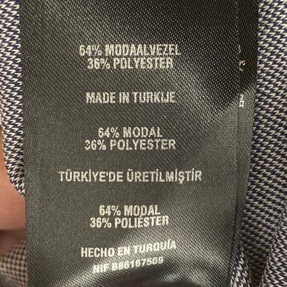 TED BAKER Navy/White Polo‎ with Contrasting Collar & Chest Pocket Size 7 (L/XL) - Picture 8 of 12